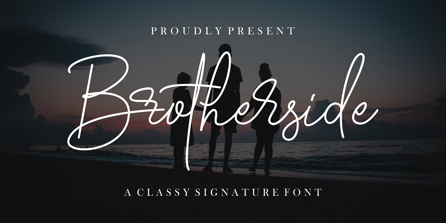 Шрифт Brotherside Signature
